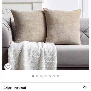 Throw pillow covers - neutral 20x20